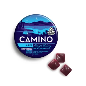 camino bliss gummies 100mg delta 9 thc : 20mg cbn – midnight blueberry