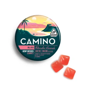 camino bliss gummies 100mg delta 9 thc – watermelon lemonade